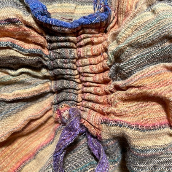 Strappy Cotton tie dye dip dye knee length dress from India women’s size small - Picture 6 of 8